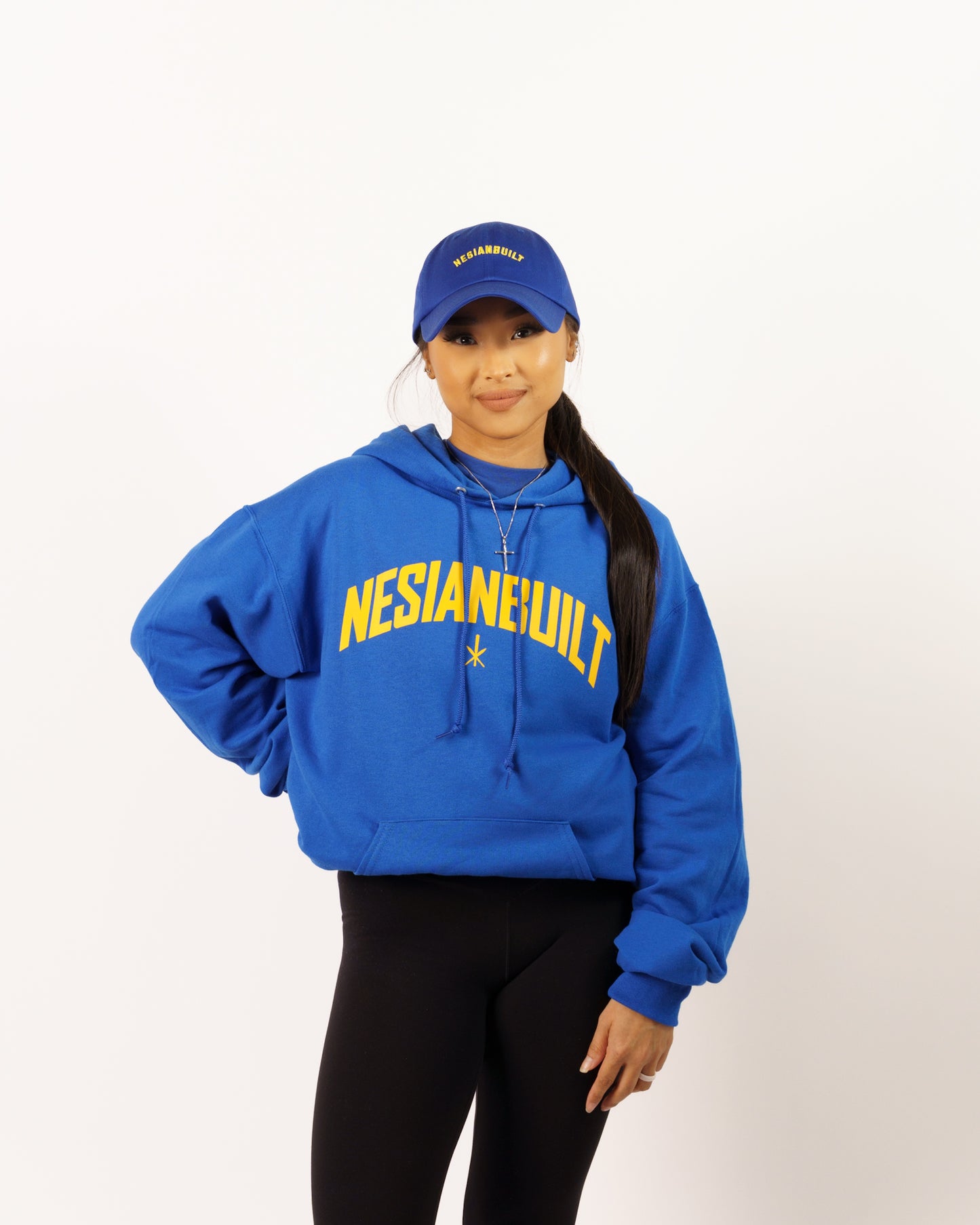 NB Arch Pullover Hoodie (Blue/Gold)