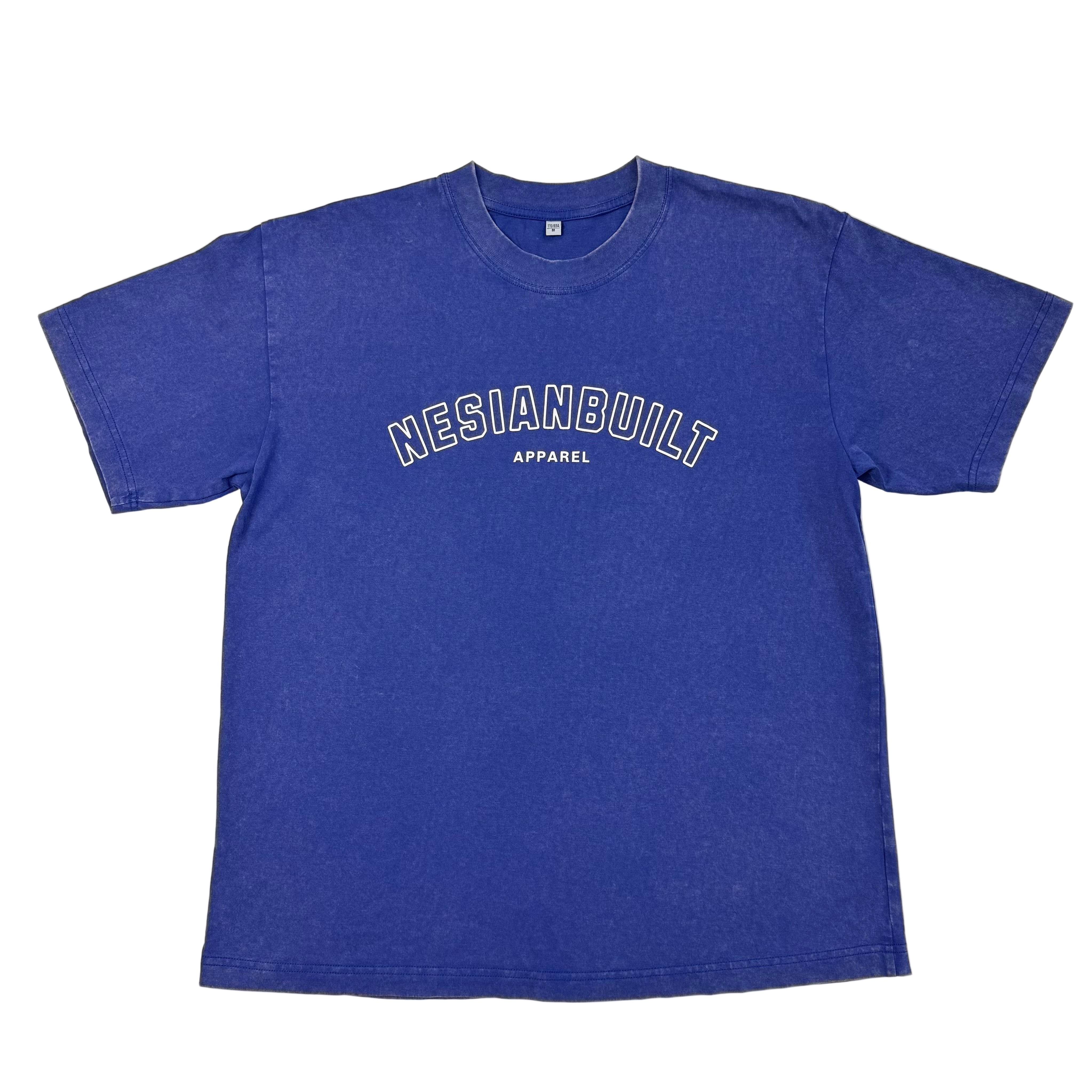 The Foundation 2 Distressed Tee (Blue) – Nesian Built Apparel