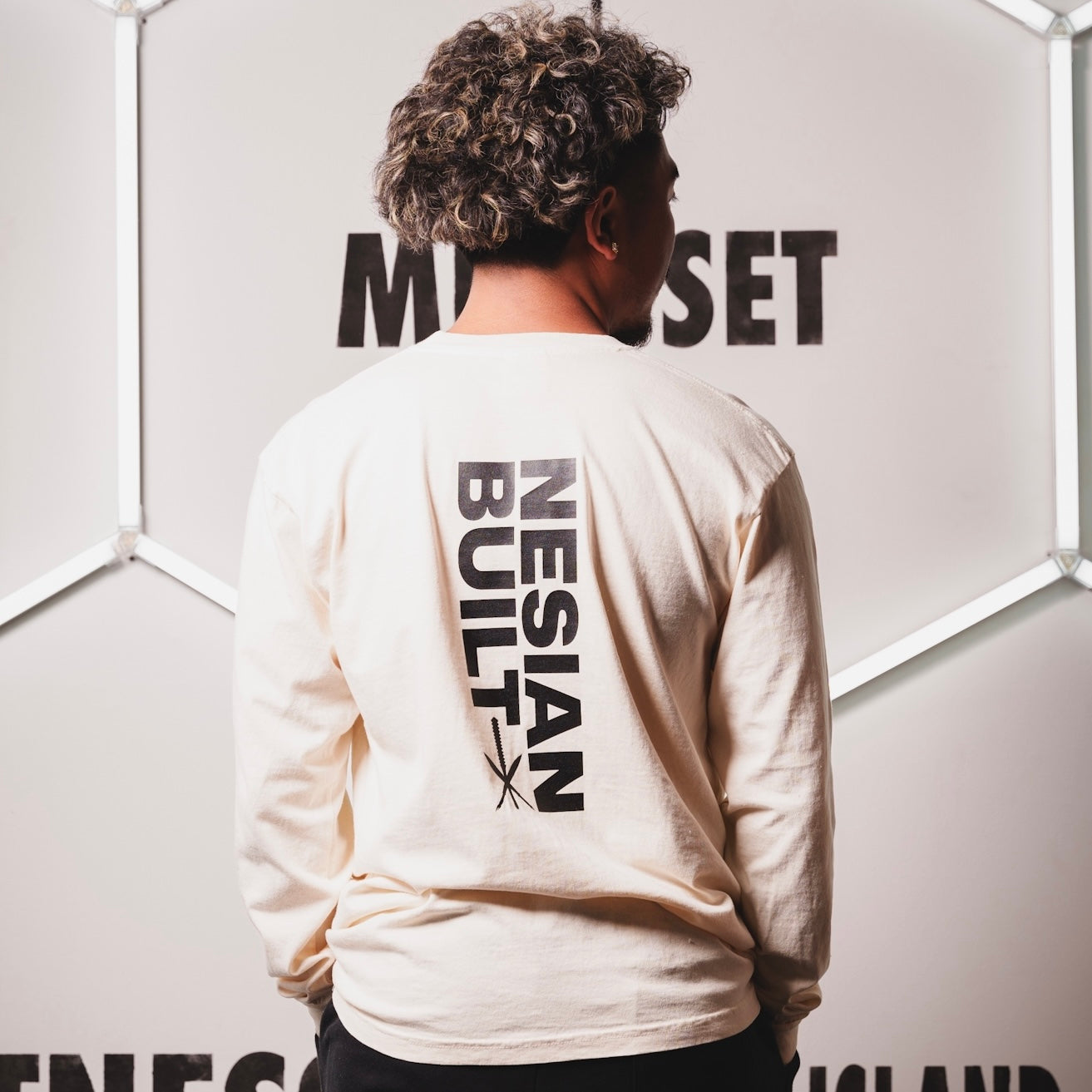 NB Stacked Long Sleeve Tee (Ivory)