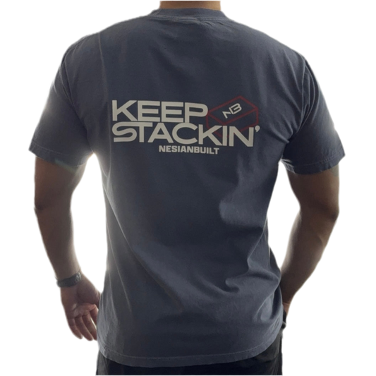 Keep Stackin' Tee (Denim)