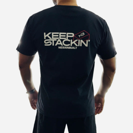 Keep Stackin' Tee (Black)