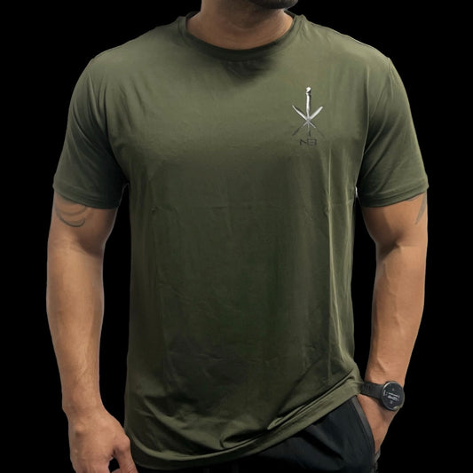 NB Dri-Fit Tee- Military Green