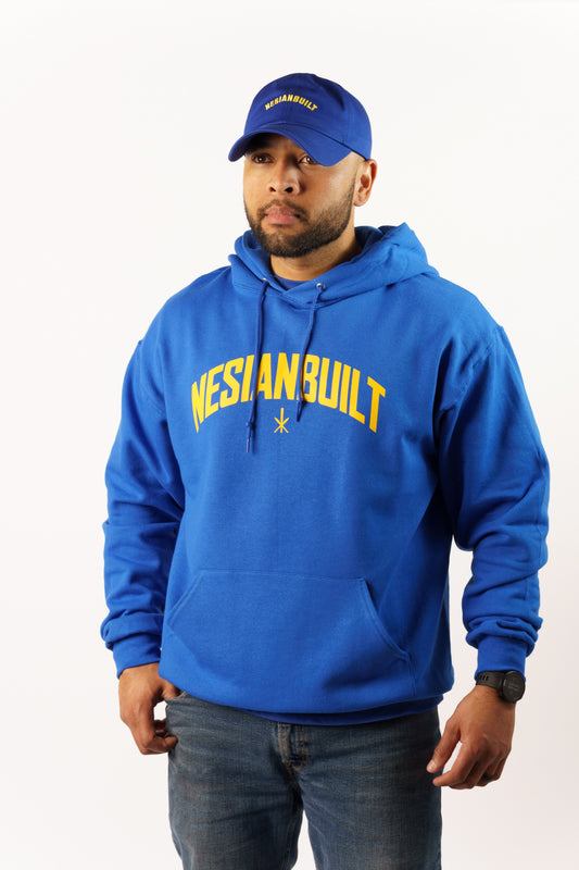 NB Arch Pullover Hoodie (Blue/Gold)