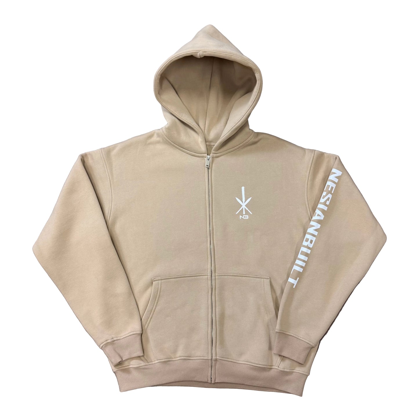 War Clubs Full-Zip Hoodie (Khaki)