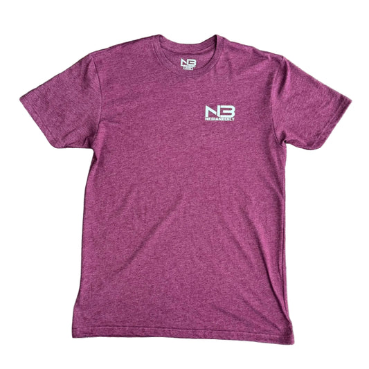 Stack The Foundation Tee (Heather Maroon)