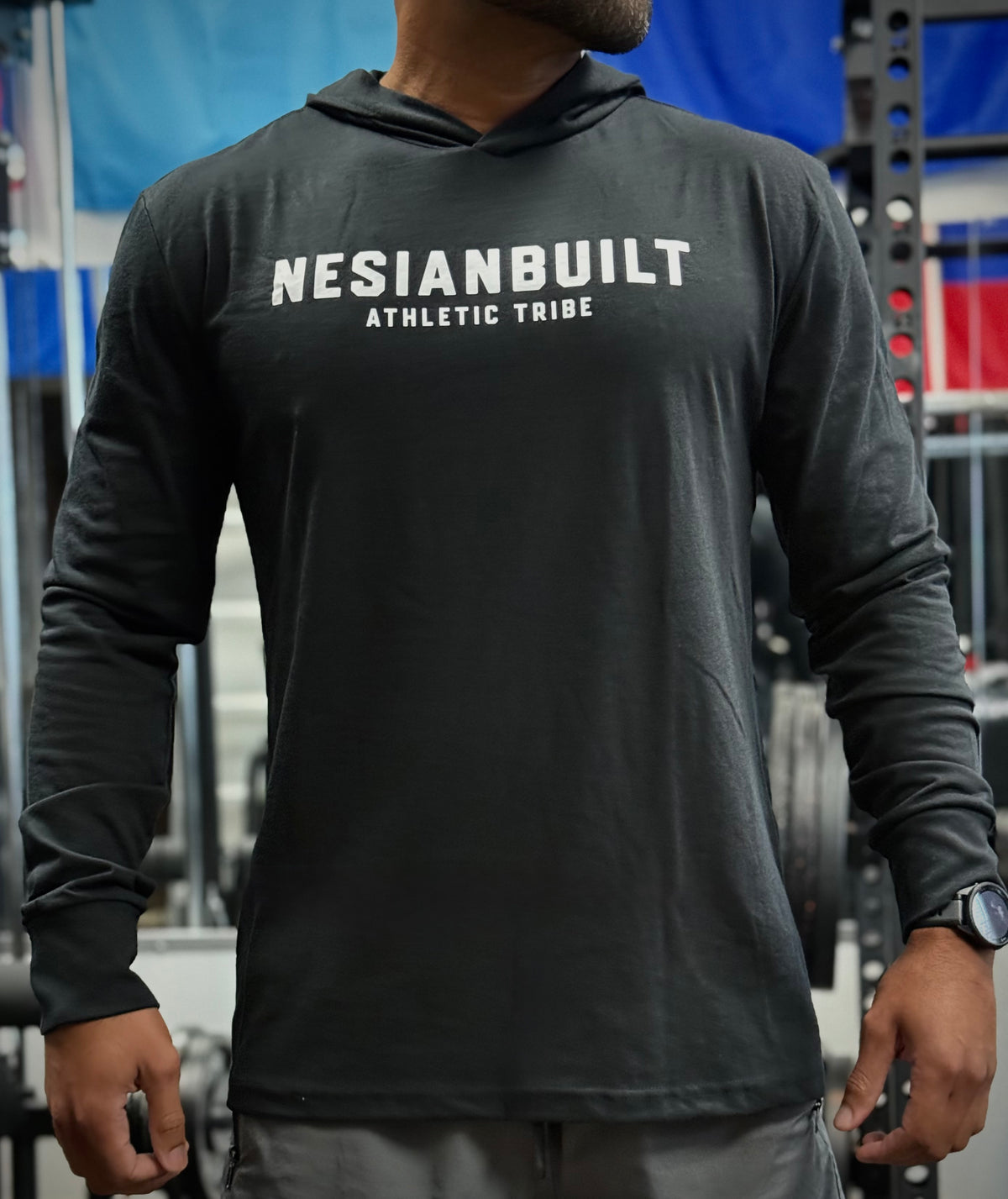 NB Athletic Tribe Hooded Long-Sleeve (Black)