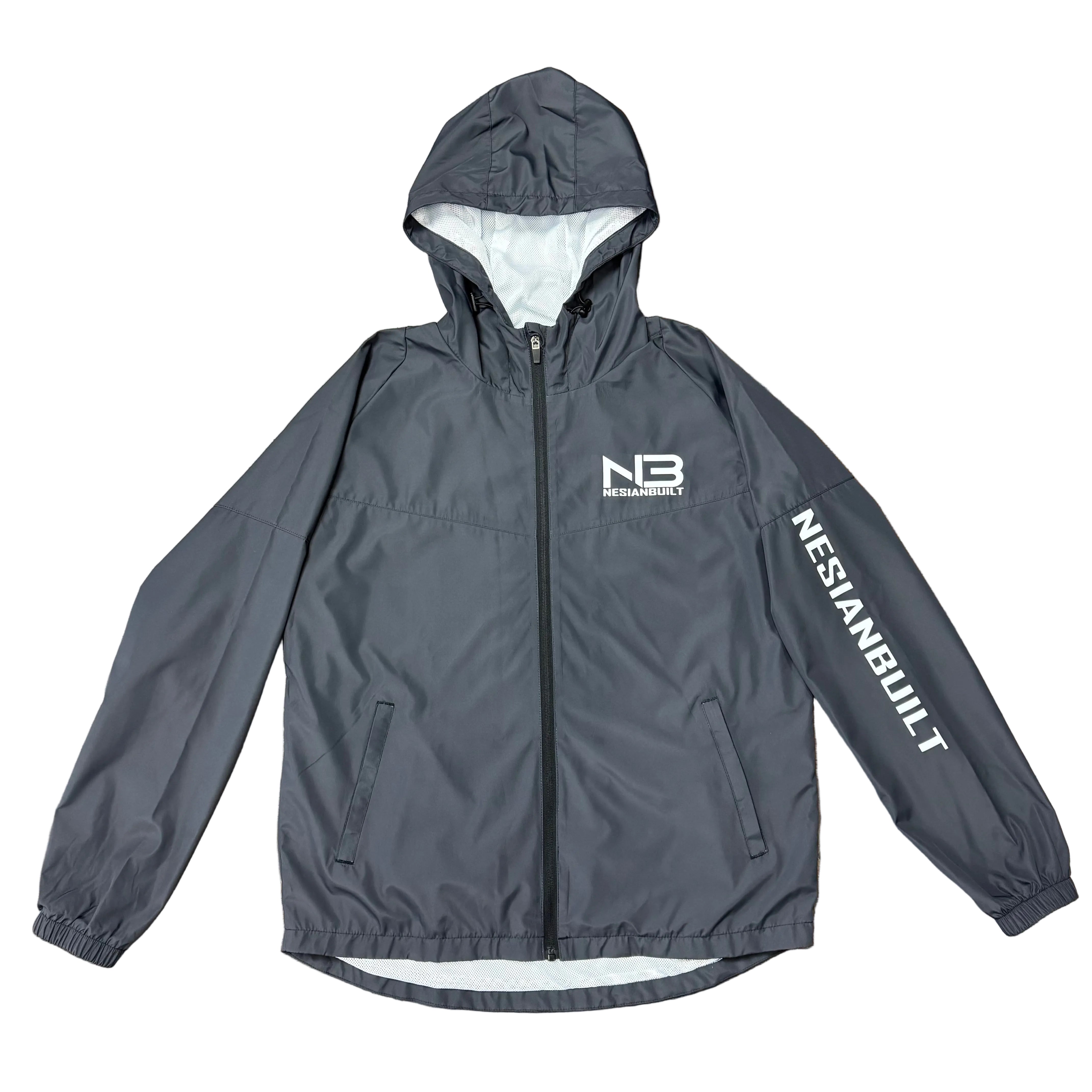 All-NB Windbreaker (Black/Grey) – Nesian Built Apparel