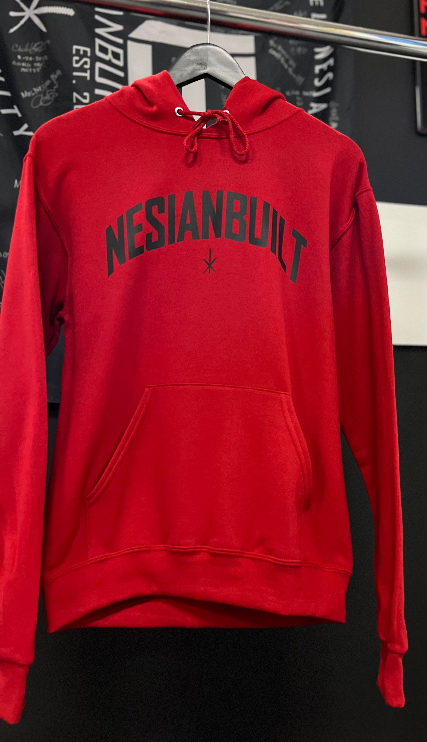 NB Arch Pullover Hoodie (Red/Black)
