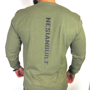 NB Long-Sleeve Tee (Military Green/Black)