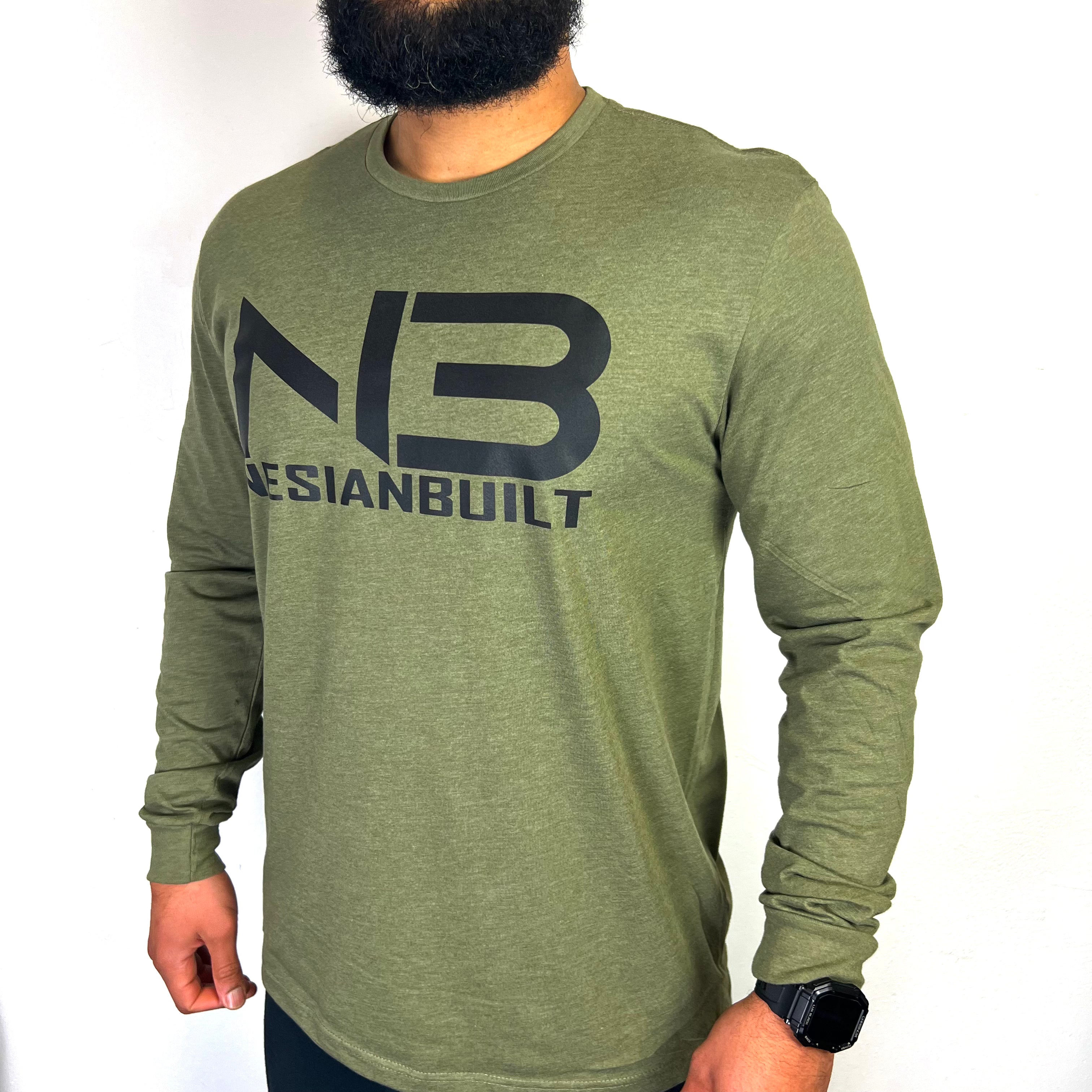 NB Long-Sleeve Tee (Military Green/Black)